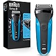 Braun Series 3 310s Wet & Dry Electric Shaver for Men/Rechargeable, cordless, Blue, 5 combs for 1-7mm beards/stubbles, Advanc