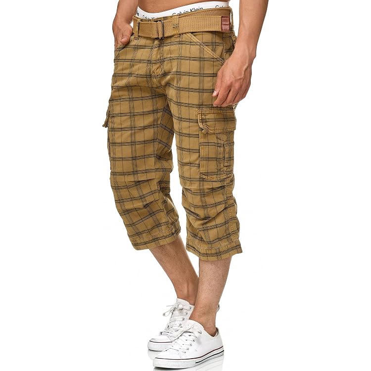 Short Cargo Velours Côtelé Homme - Style Rétro Avec Plusieurs Poches Pour L'été
