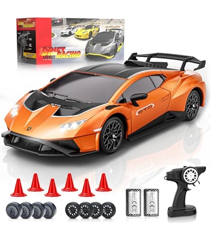 Norvo | Ultimate 1:24 RC Driftauto met LED-wielen - Oplaadbaar 4WD rac