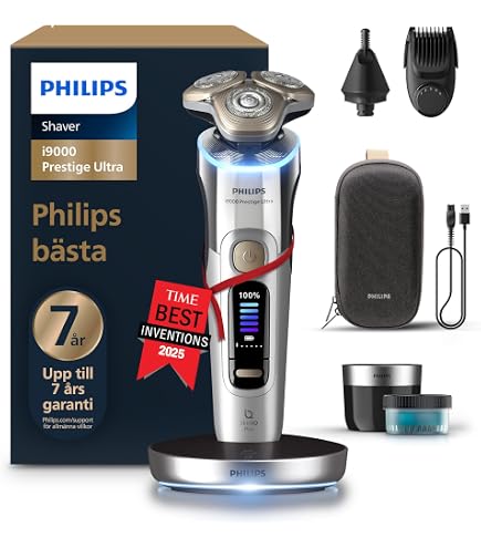 Philips Shaver S9000 Prestige Electric Shaver for Wet and Dry