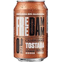 Free Damm | Cerveza Sin Alcohol 0,0% | Sabor Original | Amargor Suave | Caja de 24 Latas x 33 cl