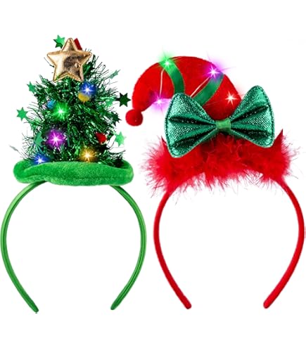 Lot De 3 Colliers Lumineux à LED Multicolores Pour Noël | 9 Ampoules Par Collier, 45 Pouces | Batteries Incluses | Pour Fêtes Et Accessoires