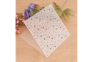 REMORUI Austinstore Cutting Dies Stencils Embossing Folder Transparent Snowflake Pattern Plastic Wide Use Embossing Mould Folder for Embossing Folder for Kids