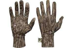 Mossy Oak Mens Lightweight Camo Hunting Gloves