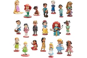 Disney Store Official Princess Mega Figurine Playset, Animators Collection, 20 Pc., Includes Elsa, Rapunzel, Belle, Aurora, Anna, Kristoff, Ariel, Moana & More, Toys Suitable for Ages 3+