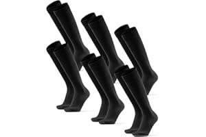 DANISH ENDURANCE Calze Uomo Lunghe in Bambù, Classiche, Calzettoni Uomo Traspiranti e Morbidi, Fibra di Bamboo, 3 o 6 Paia