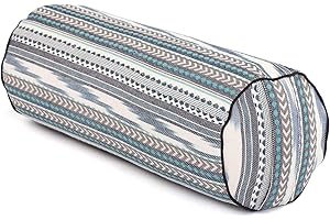 ‎BODHI Bodhi Yoga Bolster Diameter 23 cm Ethno Collection Yoga Roll Made of 100% Cotton Spelt Filling Made of Organic Spelt Husks Yoga Cushion for Pilates & Yin Yoga Yoga Yoga Bolster Made of Jacquard / Ikat