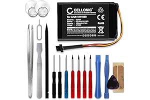 CELLONIC, Akku Navi kompatibel mit Tomtom Go 600, Go 60, Go 6200 (1200mAh, 3.7V) + Werkzeug-Set 17tlg Ersatzakku AHA11111009 FLB0813007089 VFAS