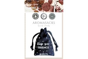 KEEP YOUR ESSENCE AROMASACKS CAR - Ambientador para Coche con Aroma a caramelo de Fresa. Duración 8 semanas. Bolsita decorativa de Algodón con Perlas Aromáticas. Esencia Natural 0% Alcohol. SWEET CANDY