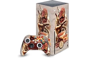 Head Case Designs Offizielle Zugelassen Assassin's Creed Kassandra Odyssee Kunstwerk Vinyl Haut Gaming Aufkleber Abziehbild Abdeckung kompatibel mit Xbox Series X Console and Controller Bundle