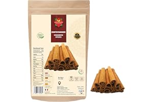 THE WORLDWIDE MINT Zimtstangen (100 g / 3,54 oz) | Zimtstangen | Zimt | Cannelle | Canela | Danchini-Stangen | 3 Zoll Länge | Süß und aromatisch zum Kochen