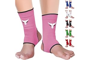 Mytra Fusion chevillere de maintien Attelle de cheville respirante MMA, Muay Thai, Gym, Fight Bandage Support de cheville de boxe (Pink, S/M)