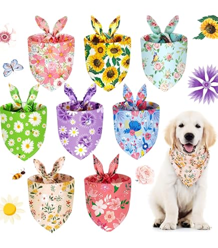 10 Stück Hunde-Halstücher – Paisley-Muster, Waschbar, Für Kleine & Mittlere Hunde/Katzen (ca. 65 Cm)