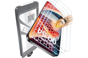 TAURI 3 Stück für iPhone 15 Panzerglas 6,1" mit Auto-Installation, Gehärtete Glas Displayschutz, Full Screen Stoßfest Schutzglas, Anti-Fingerabdruck, Anti-Bubbles Schutzfolie
