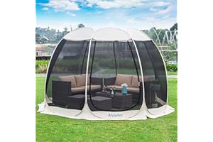 Alvantor Pop Up Mosquito Net Gazebo for 6 10 15 Persons with Side Mosquito Net Sun Shelter UV Resistant for Garden, Patio, Backyard