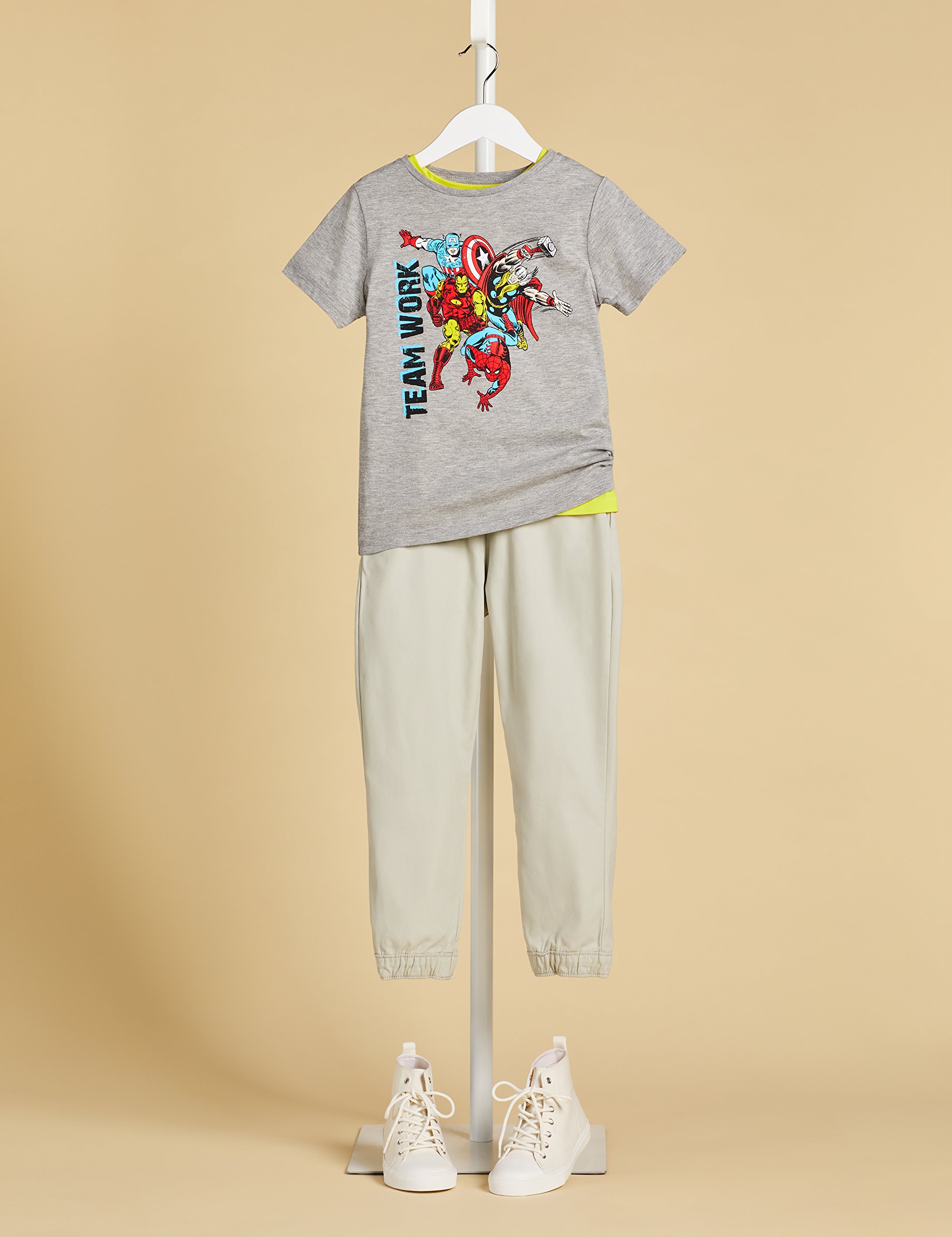 RED-WAGON-Jungen-T-Shirt-Marvel-Avengers-Print