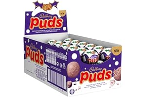 Cadbury Christmas Dairy Milk Puds Multipack, Chocolate Puds with Truffle Centre, Hazelnut Pieces and Rice Crisps, Christmas Treat for Sharing, 35 g (Box of 48)