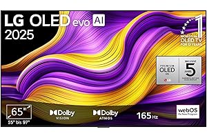 LG OLED65G57LW TV 65 Zoll (165 cm) 4K OLED evo AI TV (α11 Gen2 4K AI Prozessor, webOS 25, 120Hz (VRR bis zu 165Hz)) [Modelljahr 2025]