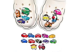 Gyoungt Cartoon Shoes Charms Cool Shoe Charms Set with Different Pattemm for Decoration for Kids Boys Girls Car