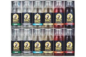 BART COCKTAIL BART - Box Aperitivo 12 Cocktail Pronti Da Bere, Cocktail Set, Kit idee regalo, Bottigliette in vetro monodose da 125ml, (Americano, Spritz, Hugo, Daiquiri, Moscow Mule, Mojito) (BOX DA 12)