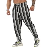 BIG SAM SPORTSWEAR COMPANY Erkek Bol Eşofman Altı Cepli, Bol Kesim &Ccedil;izgili Oldschool Eşofman Altı