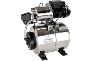 T.I.P. Circuit d'Eau Domestique Inox 2950 l/h - Station de Pompage Auto-amorçante avec Membrane EPDM 550 W pour Puits et Citernes