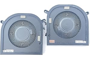 Fleshy Leaf Replacement CPU+GPU Cooling Fan for Dell XPS 17 9700 9710 9720 Precision 5750 5760 DC5V EG50060S1-C501-S9A MIN6.5 CFM EG50060S1-C511-S9A MIN6.8 CFM (Discrete Graphics)