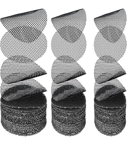 100 Stück Runde Blumentopf-Netzpads, 10 Cm Ø - Kunststoff-Gittermatte Gegen Erdverlust, Für Drainage