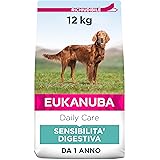 Eukanuba Daily Care Alimento Secco per Cani Adulti con Difficoltà Digestive, 12 kg