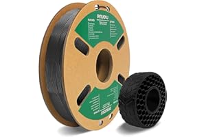Pinuotu TPU 3D Printer Filament, TPU Filament 1.75mm 0.5KG (1.1 lbs) Spool, Dimensional Accuracy +/- 0.03 mm, 100% Europe Raw Material (Black)