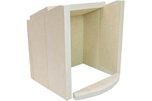 KAMINXPERT Habillage de foyer A pour poêles à cheminée Opera B de Hark - vermiculite - 8 pièces