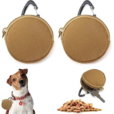 2 Borse Snack Per Cani KEQAR | Con Moschettone | Impermeabili E Facili Da Pulire