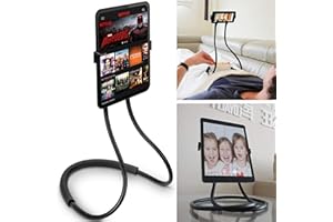 Flex’n’Chill Pro Nacken Handy- und Tablethalter, Universelles Schwanenhals Tabletständer, Handyhalterung für Smartphones wie iPhone, Samsung, für Tablets wie iPad