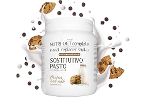 PASTO SOSTITUTIVO NUTRI DIET complete al gusto di LATTE e BISCOTTI Line@diet | 500g, 14 PASTI completi | ricco di vitamine e minerali