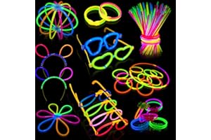 Halloween Decorations,Segotendy 100 Halloween Glow Sticks,232pcs Glowstick Party Pack for Adult Children,Party Bag Fillers with Neon Bracelets,Glow in Dark Party Supply for Wedding Christmas New Year