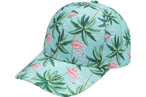 ZLYC Casquette de baseball hawaïenne à imprimé floral réglable pour femme