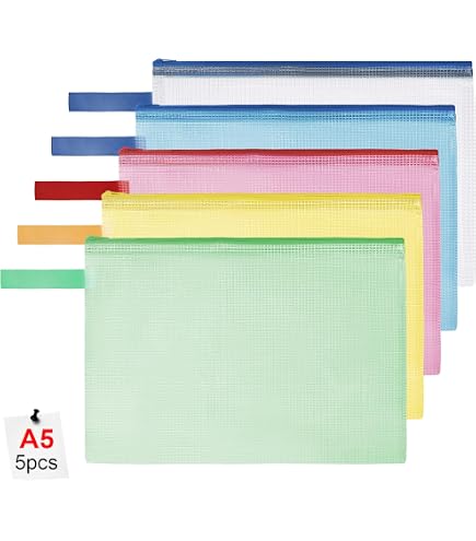 24 Sacchetti In Rete Con Cerniera, Formato A3, Impermeabili, Con