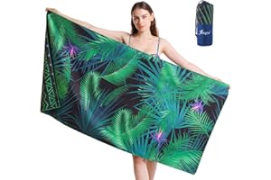 ‎JMQYS JMQYS Mikrofaser Strandtuch Handtücher Schnelltrocknend-Ultra Leicht Sandfreies Damen Mädchen Tragbares XXL Campinghandtuch Badehandtuch -Perfekt für Fitness Reisen Sport Wandern Outdoor Sauna Yoga