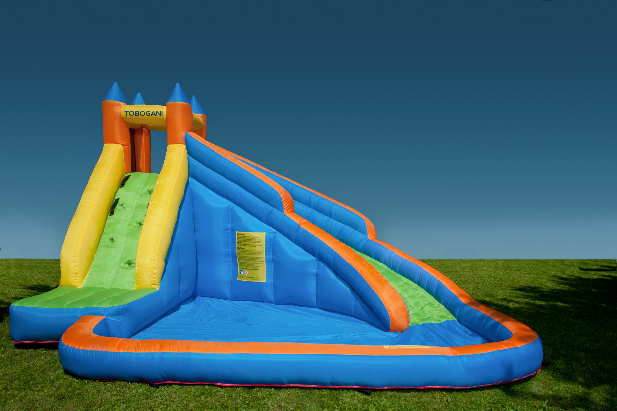 Tobogani-la-pataugeoireLe-Parc-Aquatique-avec-Toboggan-Gonflable-de-12-m-y-Compris-soufflerie