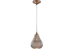 TRIO LIGHTING Trio Jasmin - Lámpara colgante, color antique cobre