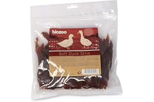 BIOZOO Biazoo Pechugas Suaves de Pato 500 grs Snacks para Perros Apto para Todas Las Razas y tamaños. Snack Altamente digerible y con Alto Contenido en proteína.