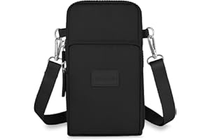 Aucuu Handytasche zum Umhängen Damen, Kleine Umhängetasche mit Kopfhörer Eingang, Geldbörse Damen, Crossbody Schultertasche Handytasche, Verstellbar Abnehmbar Schultergurt für Handy unter 7 Zoll