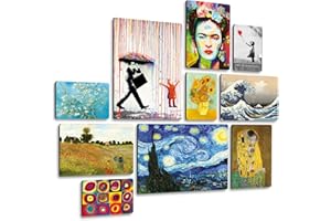 Giallobus - Set 10 quadri Multi pannello - Best sellers - Legno Mdf - - 2 x 42x29,7cm - 4 x 29,7x21cm - 4 x 21x14,85cm - - Pronti da appendere - Quadri moderni per la casa