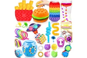 Paochocky Fidget Sensory Toy Set, 26PCS Jouet Anti-Stress Kit, Jouets Anti-Stress pour la Concentration, Jouet à soulagement du Stress Set pour Enfants avec Soulagement de l'anxiété, Autisme et TDAH