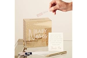 Ginger Ray Box mit Goldfolie für Babynamen, Geschlecht enthüllt