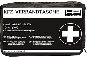 HP Autozubehör Accessoire pour Voiture 10030 Trousse de Secours DIN 13164 – Noir 2014