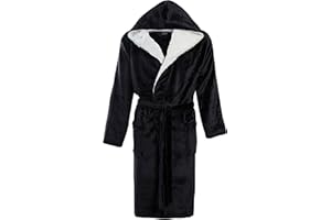 STONEBRIDGE Mens Luxury Super Soft Men Dressing Gown Hooded Bathrobe