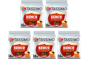 Tassimo Kenco Colombian Coffee Pods X16 (Pack of 5, Total 80 Drinks)