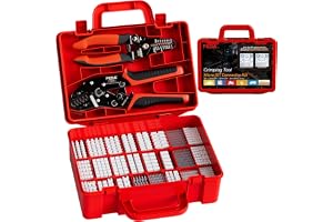 PEBA Mikrokrympverktygssats, 30 typer JST-SH 1,0 mm/GH 1,25 mm/ZH 1,5 mm/PH 2,0 mm-kontakter, krymptång 32–22 AWG för 1,0–2,0