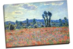 PANTHER PRINT Impression sur toile Claude Monet Champ de coquelicots à Giverny 76,2 x 50,8 cm